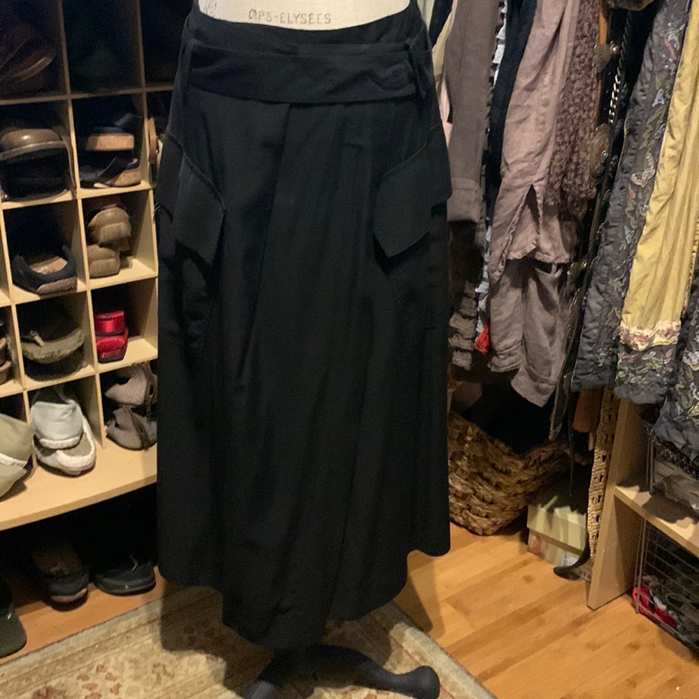 Vince Black Midi Skirt